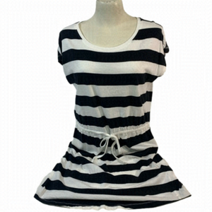 ONLY Black & White Stripped Dress